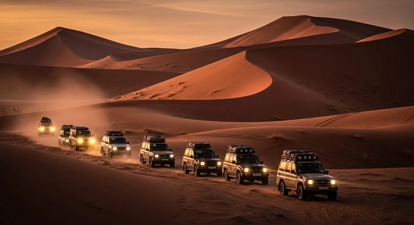 Convoi raid 4x4 Maroc désert Sahara — Raids du Sud